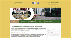 Desktop Screenshot of dinlockercontracting.com