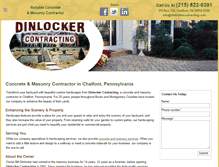 Tablet Screenshot of dinlockercontracting.com